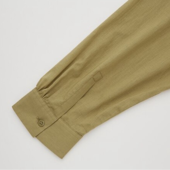 NWOT Uniqlo Women White Cotton Tiered 3/4 Long sleeve midi/Mini Dress size XS - Picture 7 of 8